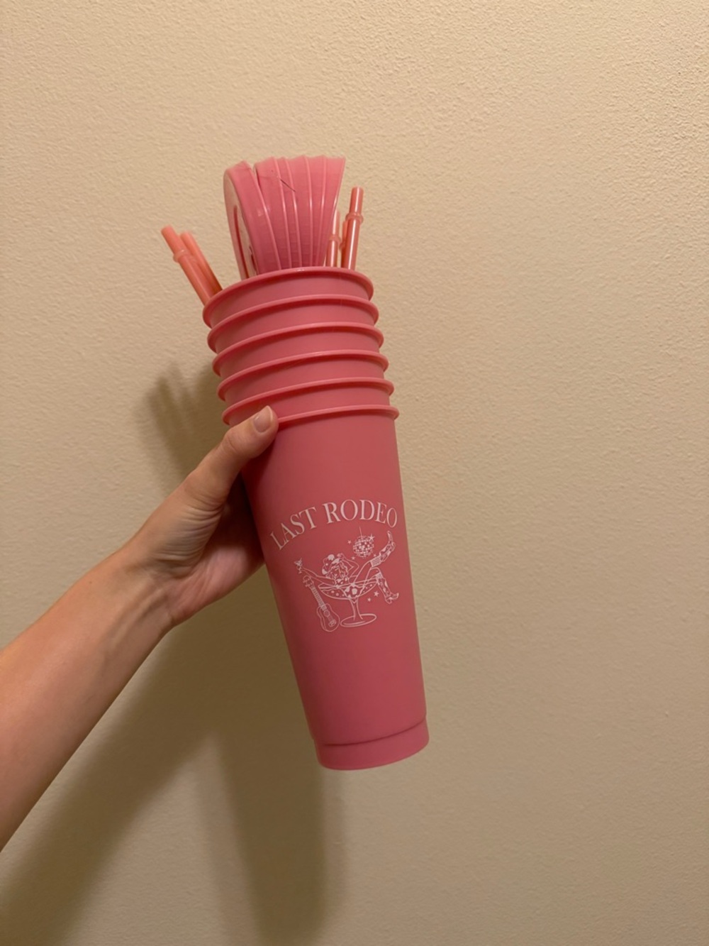 6pc Last Rodeo Plastic Cup Set - Picture 2 of 2